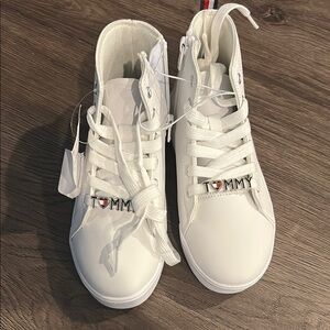 Tommy Hilfiger White High-Top Sneakers